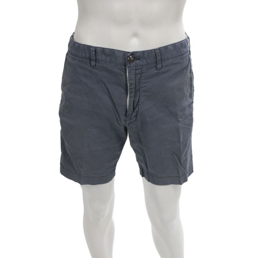 Faherty Brand Mens Chino Shorts Dark Gray Cotton Button Size 31